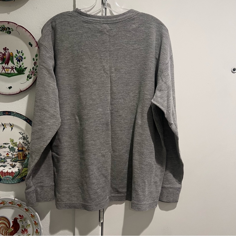 Tri Delta Button Down Henley Long Sleeve - Picture 5 of 6